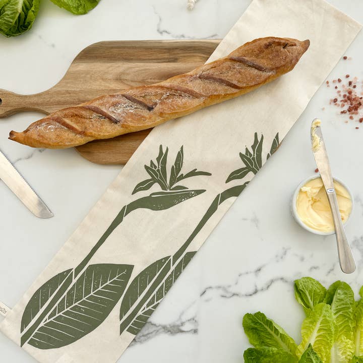 Halo Dish Covers - Wholesale Food Storage Container - Baguette Bag 28" (72cm) long bread storage for large loaf