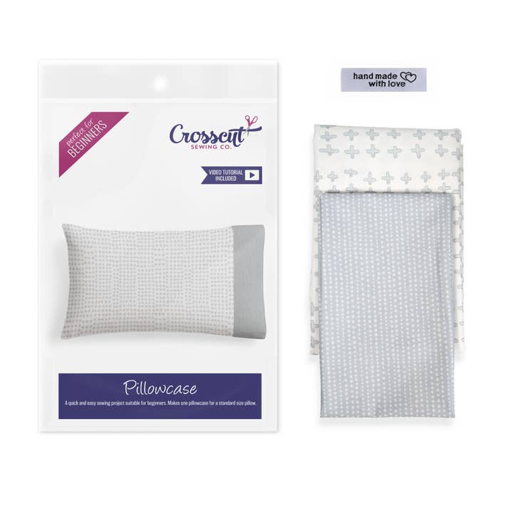 Crosscut Sewing Co. - Wholesale DIY Craft Kit - Pillowcase Sewing Kit with Instructions and Materials for DIY Sewing Projects18
