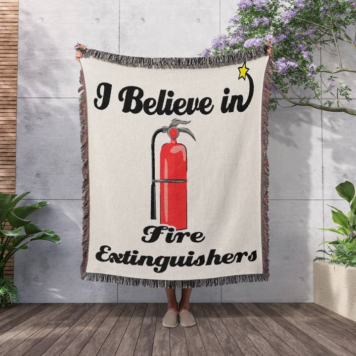 3dRose - Wholesale Throw Blanket - 3dRose, I Believe In Fire Extinguishers, Blanket2