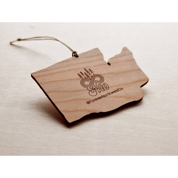 Forever Northwest - Wholesale Ornament - Washington Mountains Christmas Ornament3