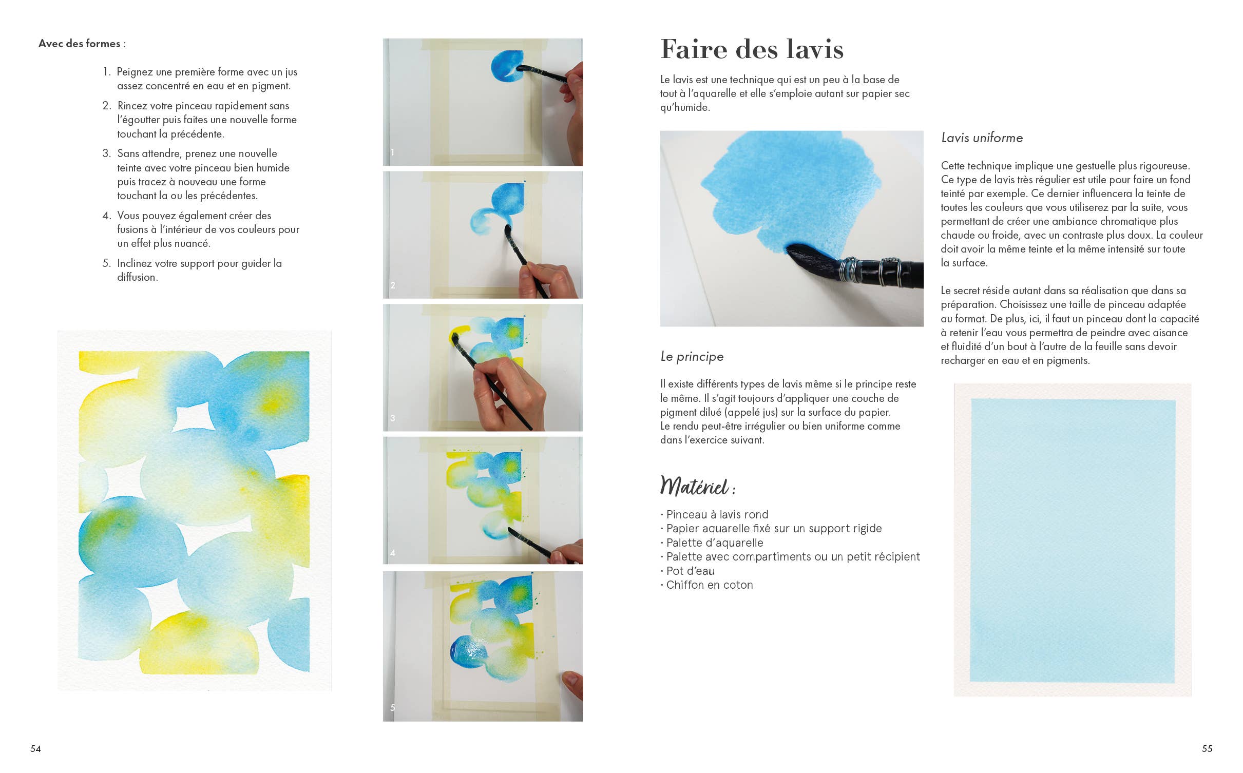 Un Dimanche Après-Midi - Wholesale Arts & Entertainment Book - Watercolor, the basics - All the techniques step by step5