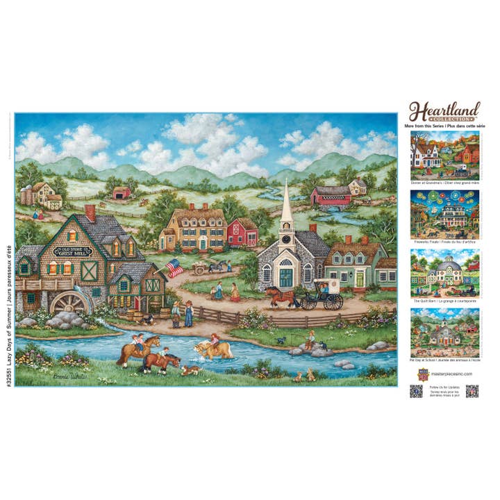 Masterpieces Puzzles - Wholesale Puzzle - Adult - Heartland - Lazy Days of Summer 500 Piece Jigsaw Puzzle
