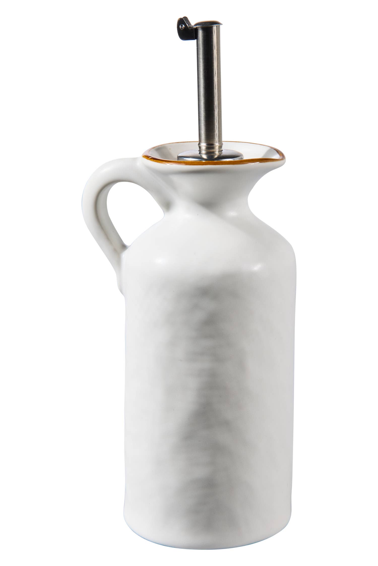MEDITERRANEAN - WHITE OIL BOTTLE WITH DISPENSER for wholesale on Faire0