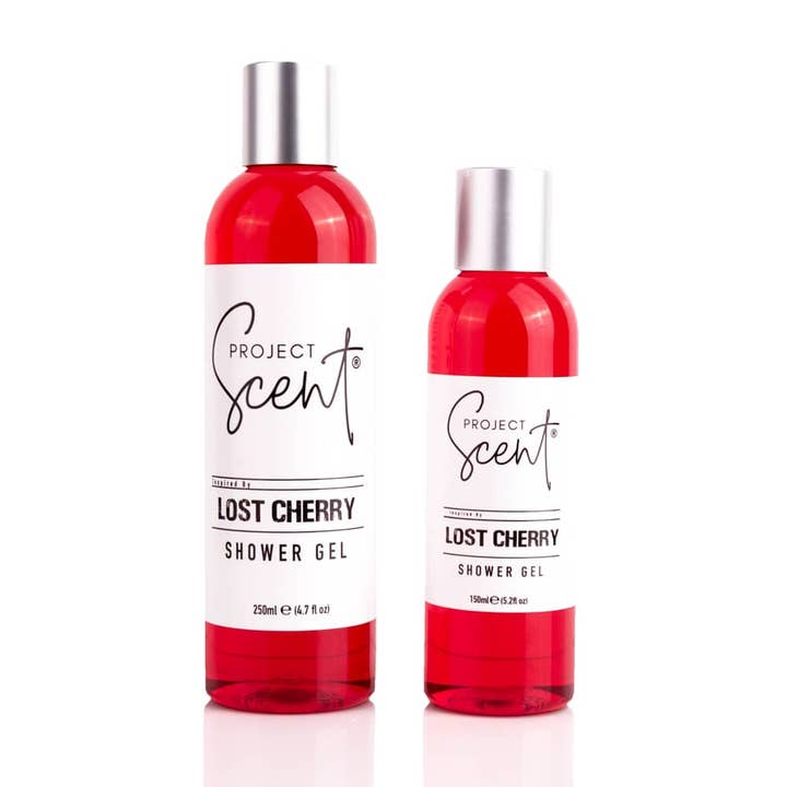 Lost Cherry Inspired Luxury Shower Gel | Designer Fragrance Dupe | Vegan & Handmade UK for wholesale by Project Scent
