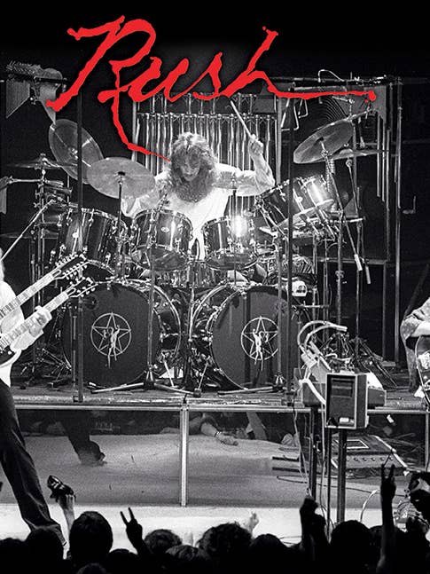 Rush - Live-Black & White 11x17 Bag and Boarded Poster for wholesale by Pyramid America