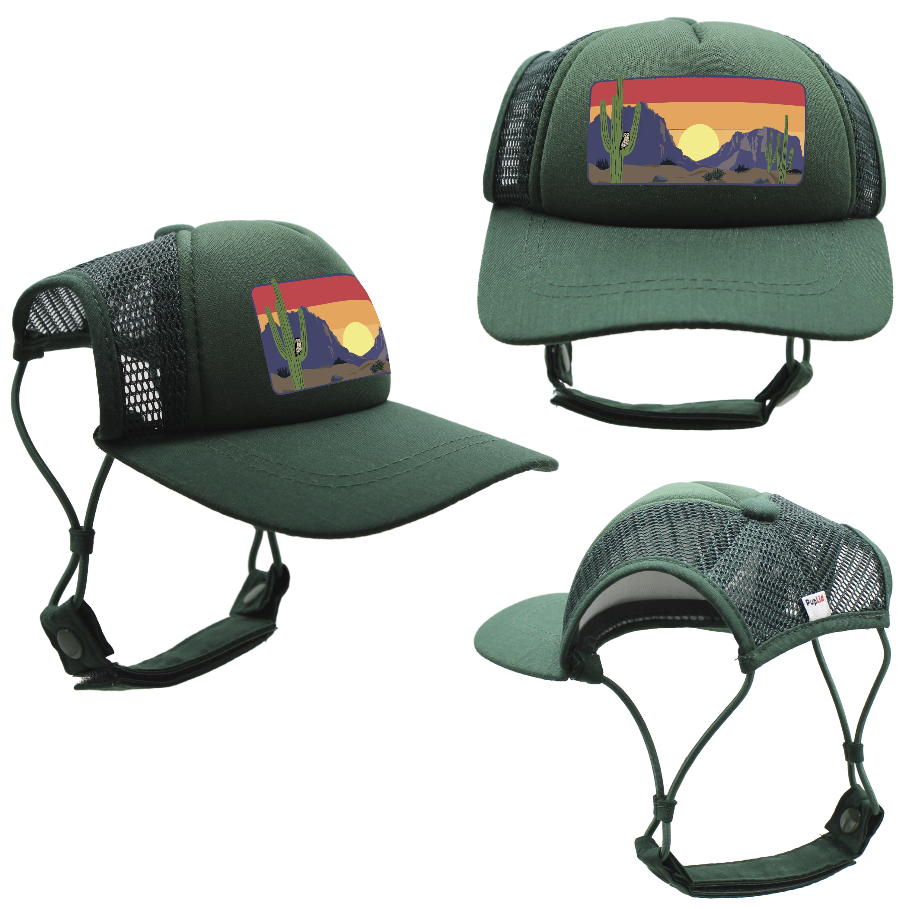 PupLid - Wholesale Pet Hat - Dog - Desert Owl Standard or Namedrop | Trucker Hat for Dogs44