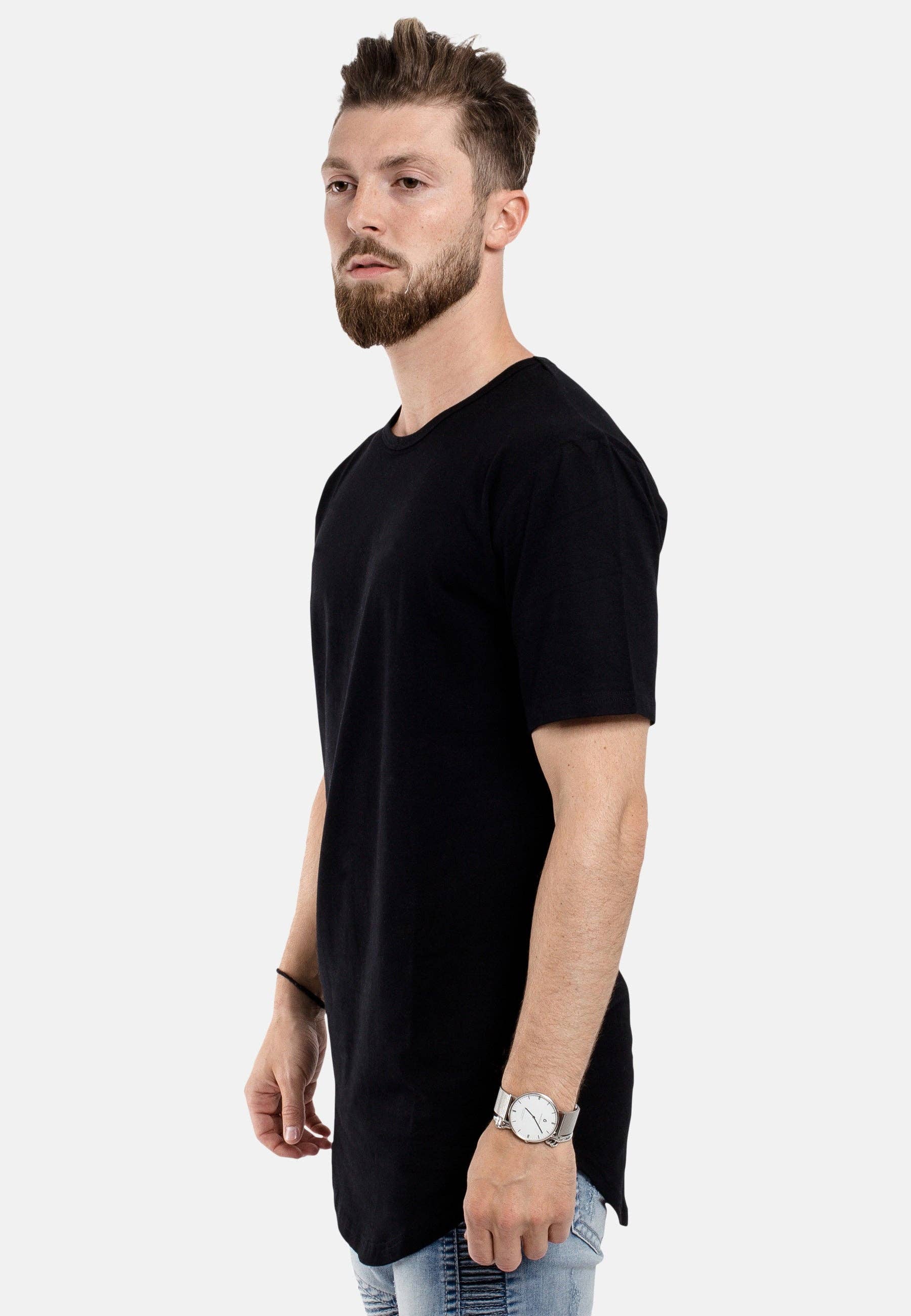 Blackskies – T-shirt – Homem por atacado – T-shirt de corte redondo preto3