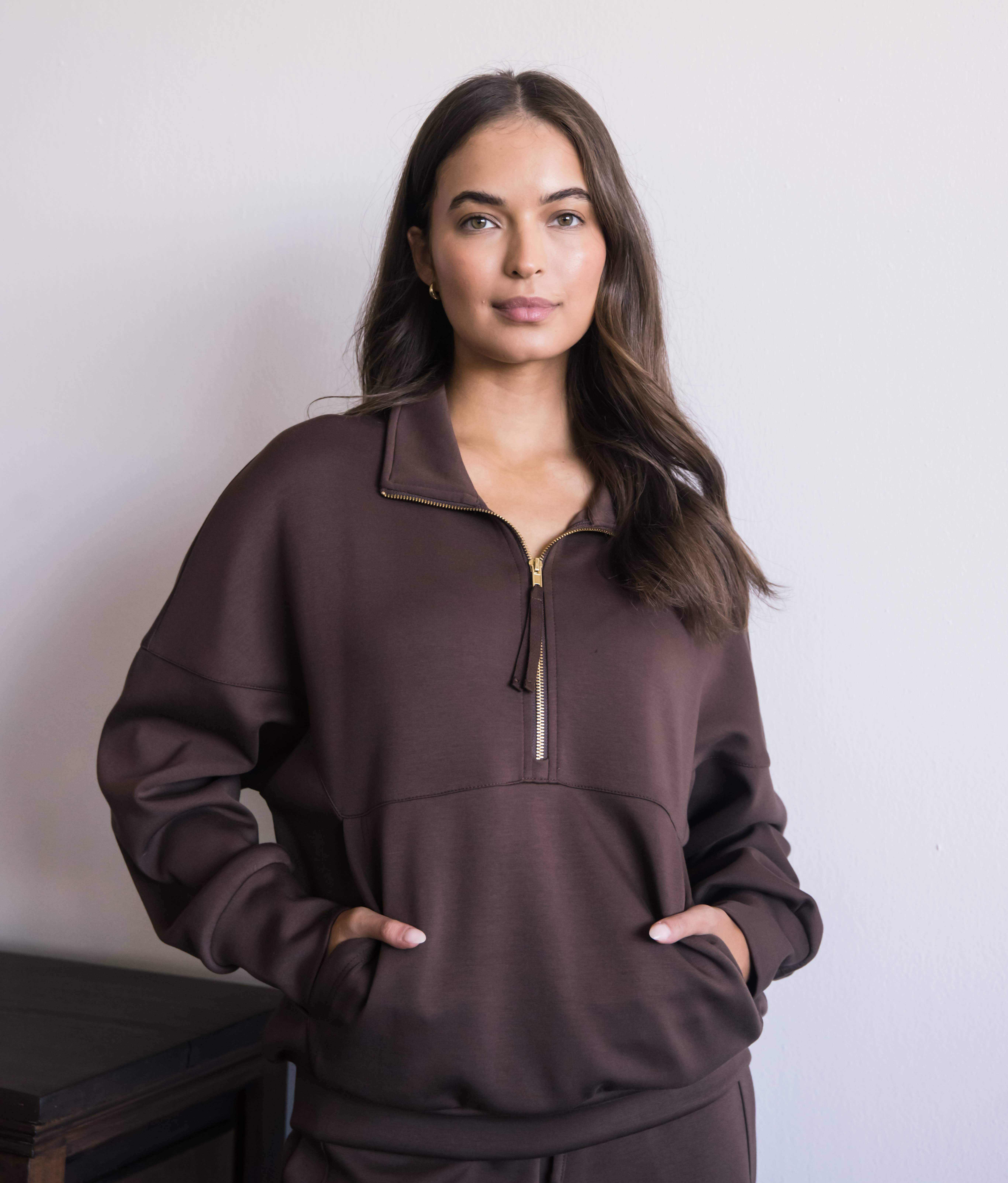 P. CILL - Vente Sweat-shirt – femme - Pull zippé P. CILL Butter en modal27