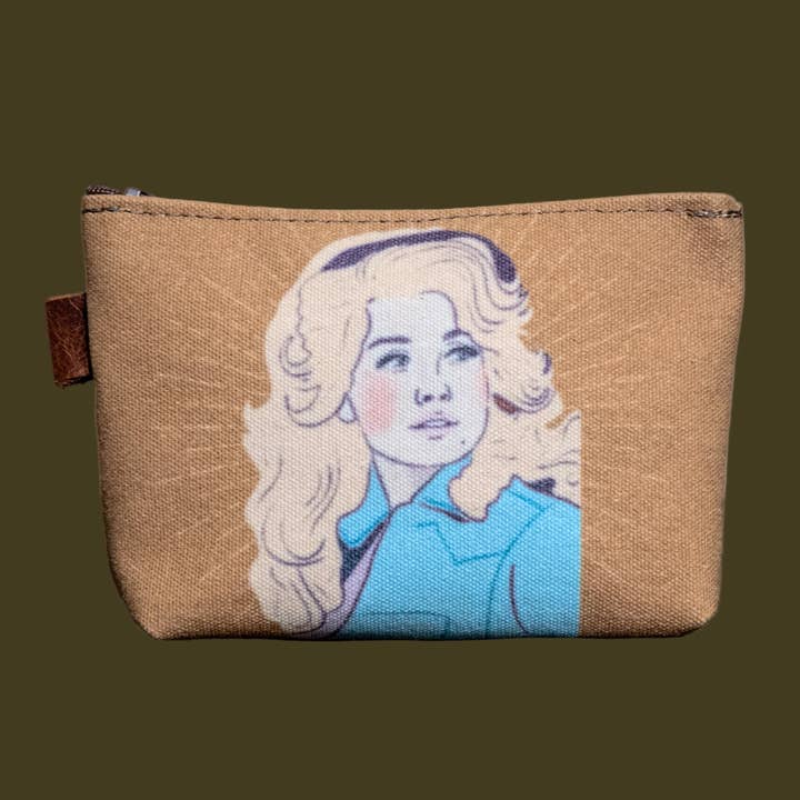 Dolly | Pochette in tela MEDIUM stampata a mano per la vendita all'ingrosso da parte di In Blue Handmade