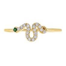 Modern Opus - Wholesale Multi-Stone Ring - Cz Snake ring1