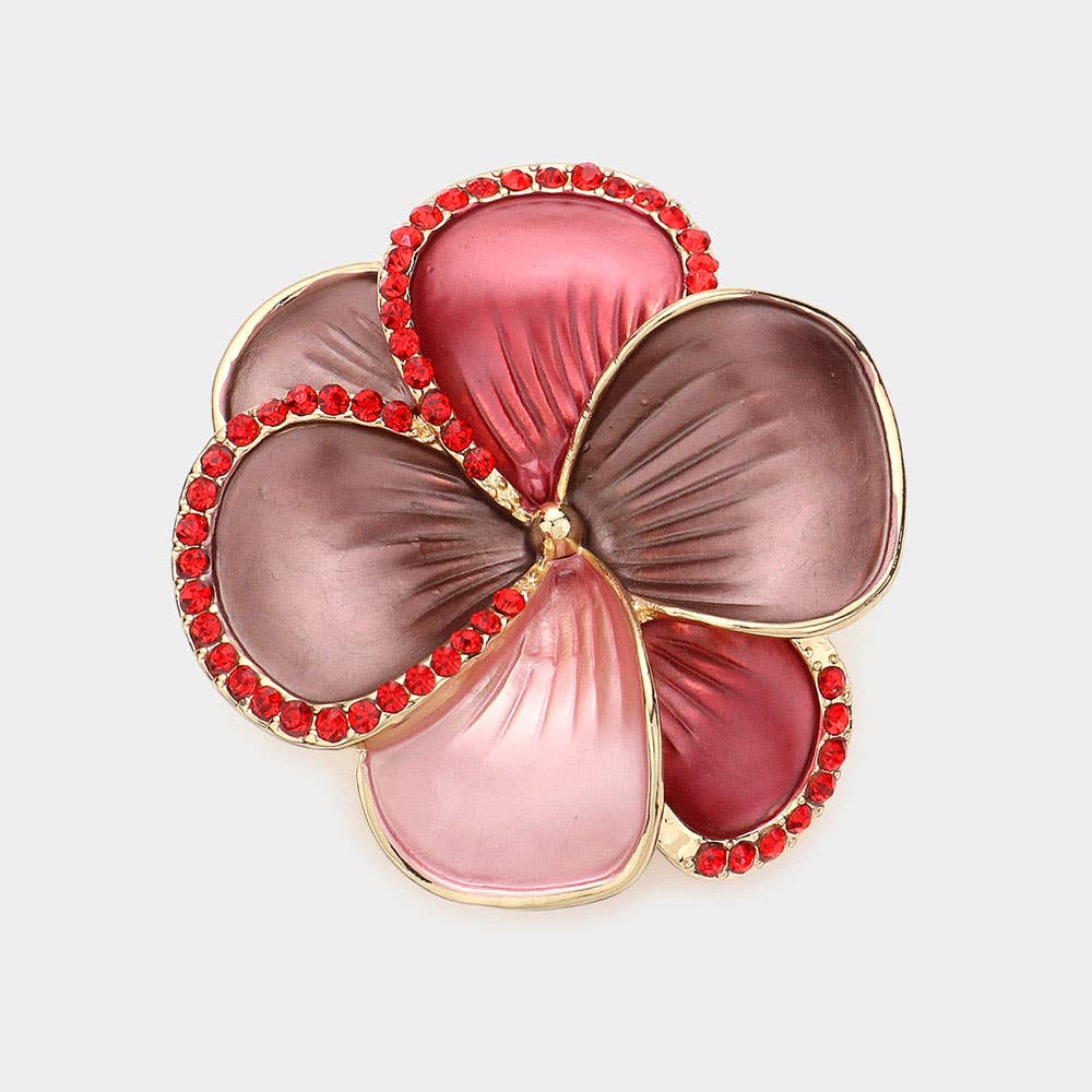 Sensibling Corp. - Wholesale Brooch - Colored Metal Flower Magnetic Brooch6