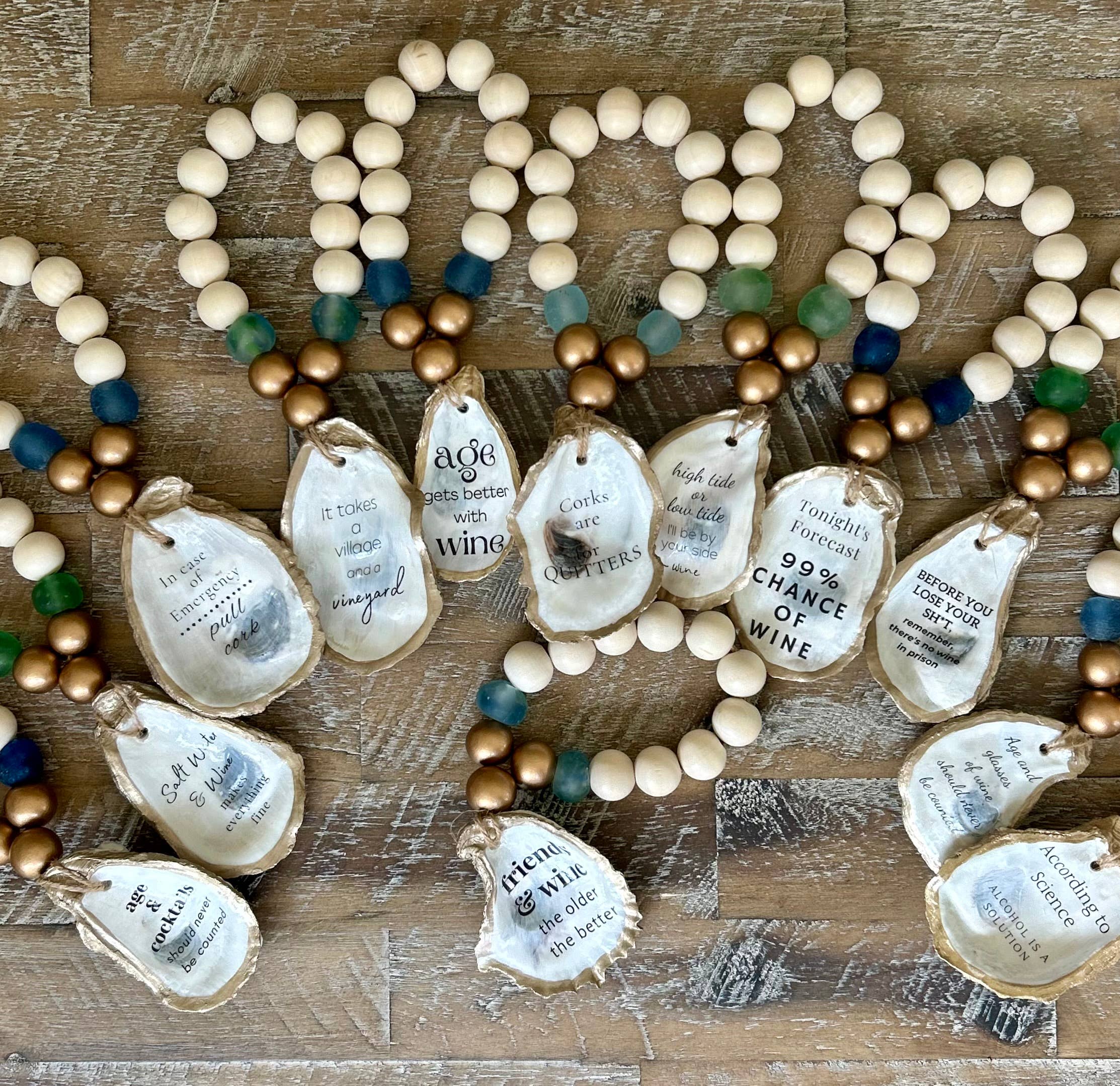 Coast and Cork - Wholesale Wine Charm - Corks are for Quitters - Beaded Bottle Charm2