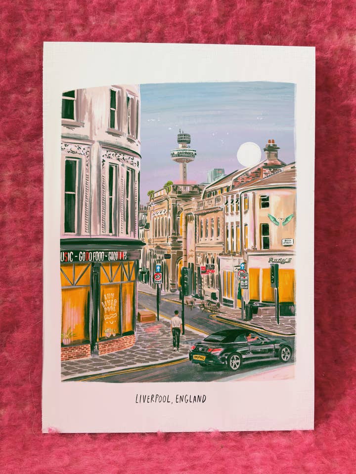 Liverpool, England Print for wholesale by Modge Design Studio