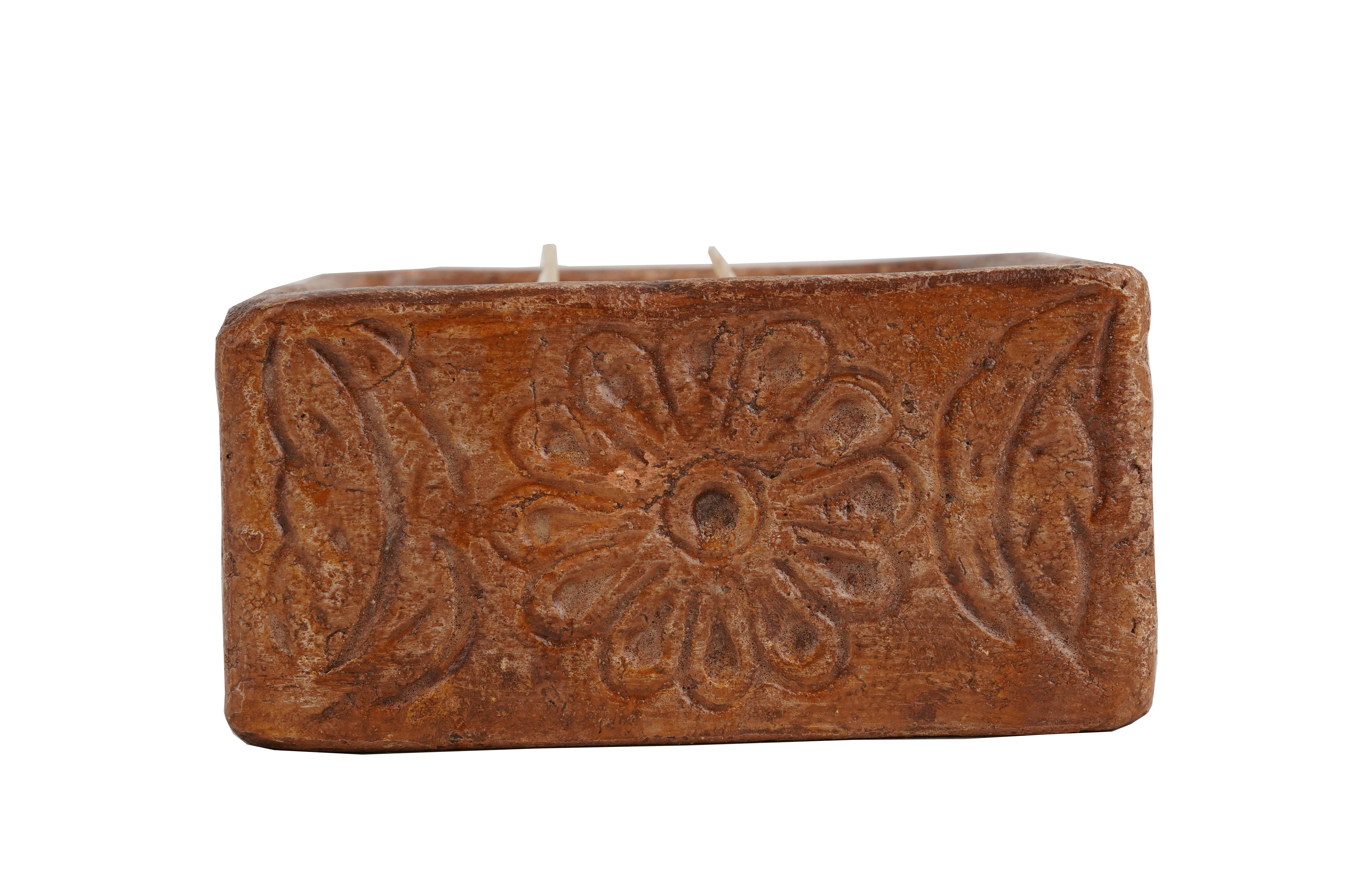 My Amigos Imports - Wholesale Candle Holder - Bohemian™ Flower Candle-Clay Vessel-4 Color Choices2