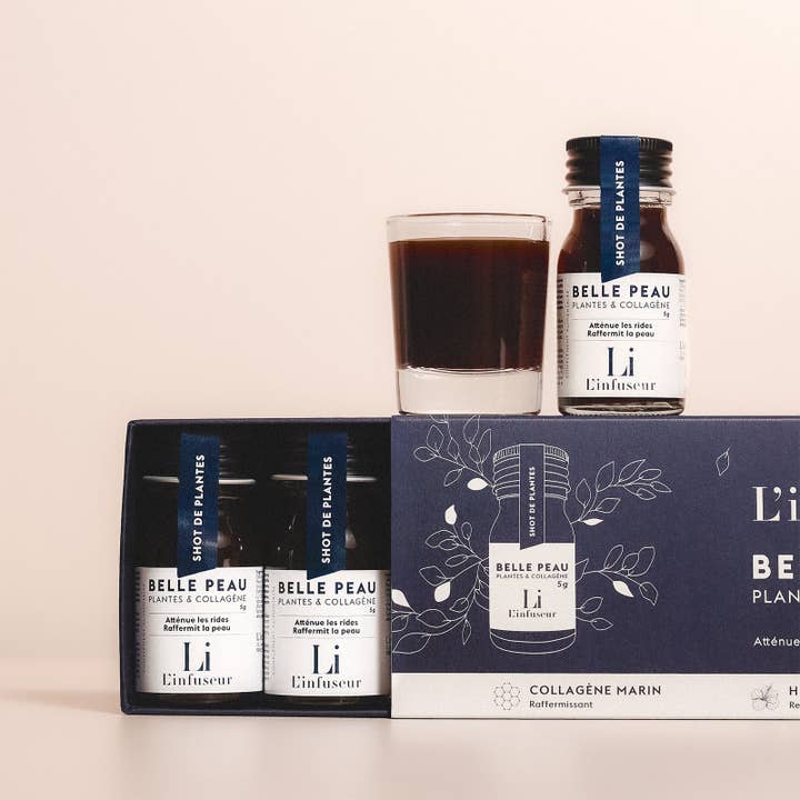 L'INFUSEUR - Wholesale Oral Supplement/Vitamin - Shot Beautiful Skin Set - Plants & Collagen1