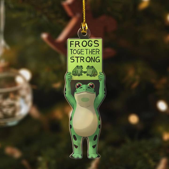 Ranas Juntas Fuertes Adorno de Acrílico de Rana de Portland, Rana para venta al por mayor de Embrova