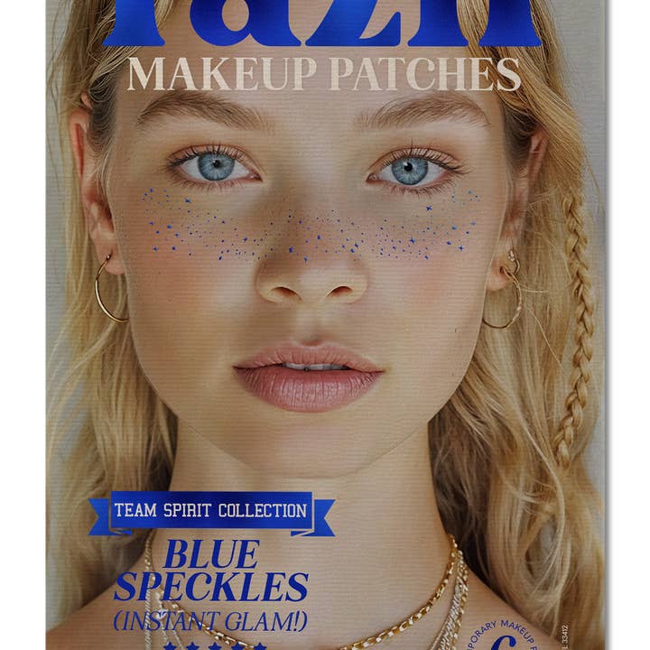 Blue Speckles Makeup Patches Team Spirit Glitter Freckles and other Purchase Wholesale giant freckles. Free Returns & Net 60 Terms on Faire trending on Faire.