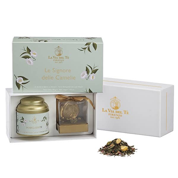 Camelie Loose Leaf Tea Gift Box by La Via del Té for wholesale by Zia Pia