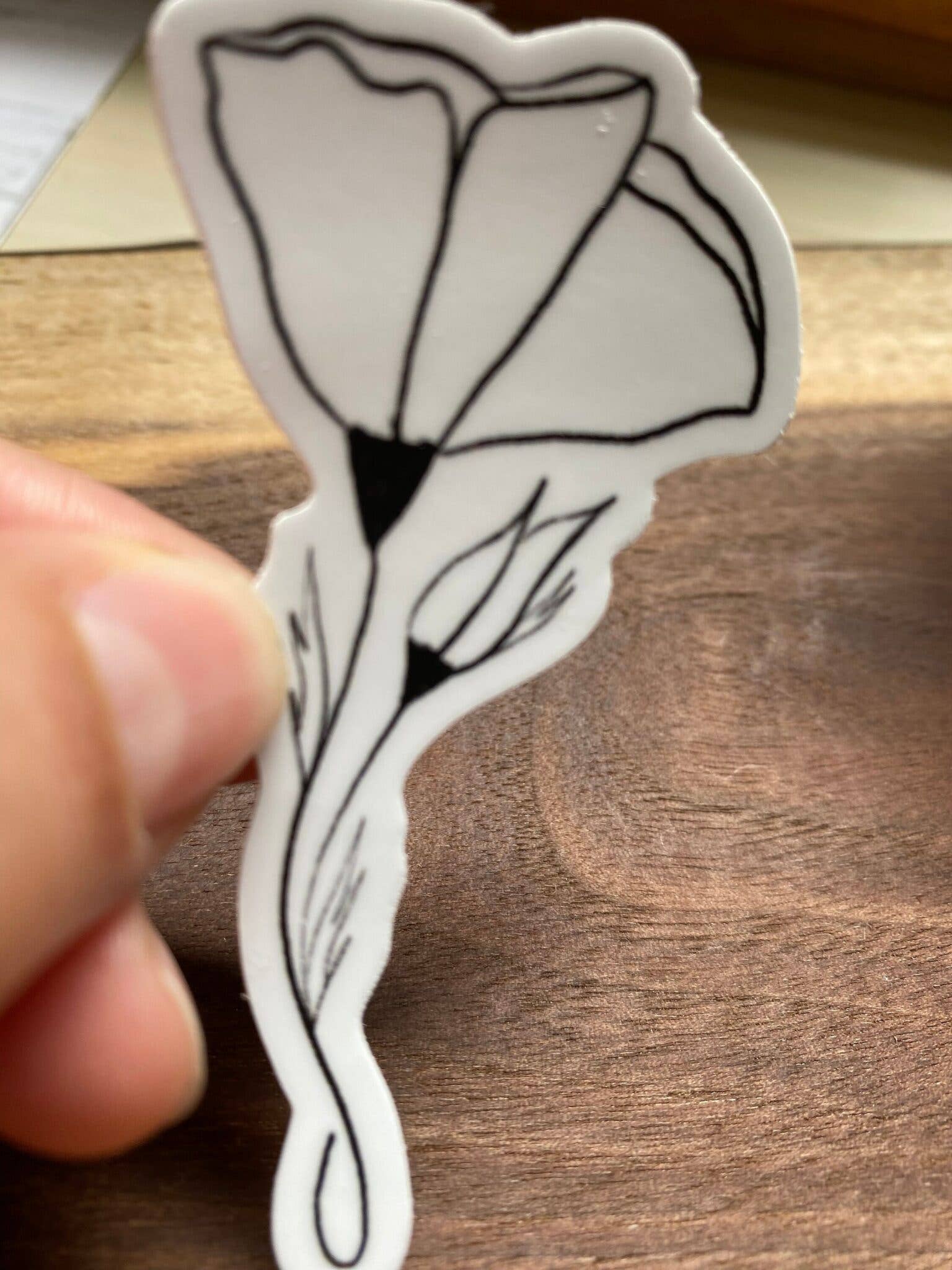 Beth Ann Erickson Designs - Wholesale Sticker - California Poppy Sticker, Flower Stickers for Water Bottle4