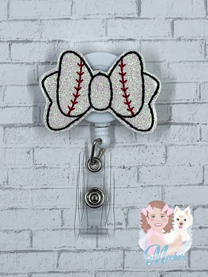 Bobina con forma de lazo de béisbol y soporte para enfermeras y profesores para venta al por mayor de Meeko’s Must Haves