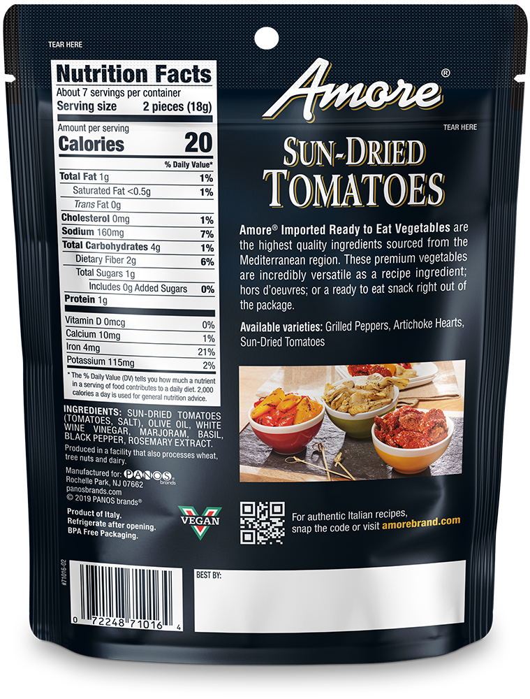 Amore - Wholesale Dried/Dehydrated Vegetables - Sun-Dried Tomatoes2