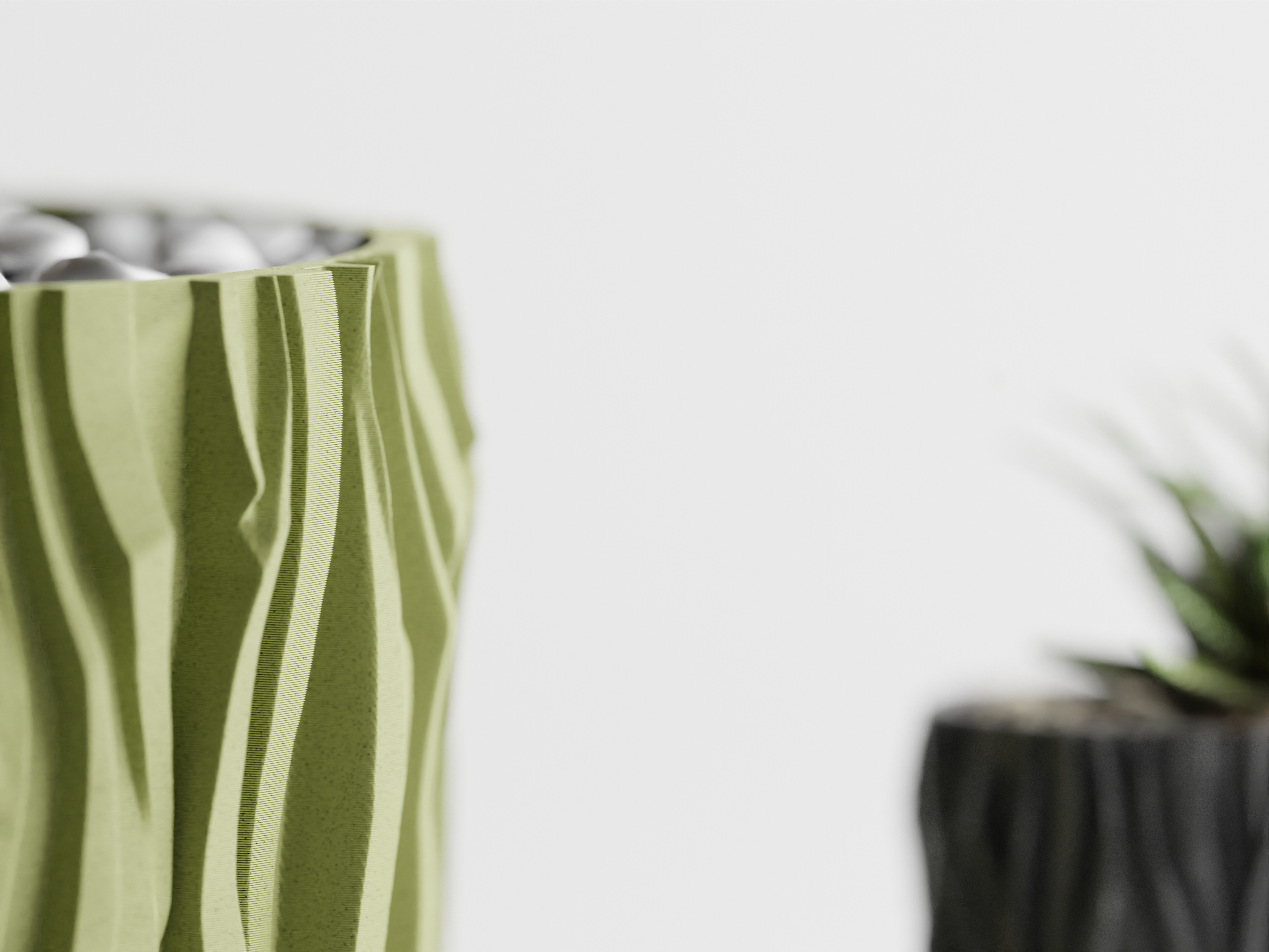 The Butler's Company - Vendita all'ingrosso Vasi per piante - Vaso Contenitore per Piante in Corteccia d'Albero Geometrico Minimalista1