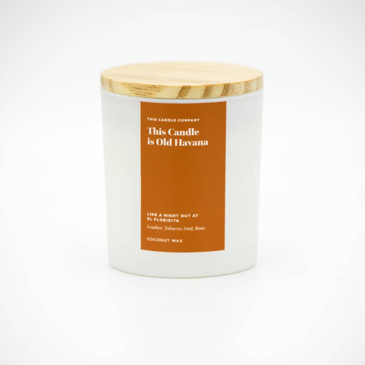 This Candle is Old Havana // Coconut Wax // 10 oz for wholesale by This Candle Company