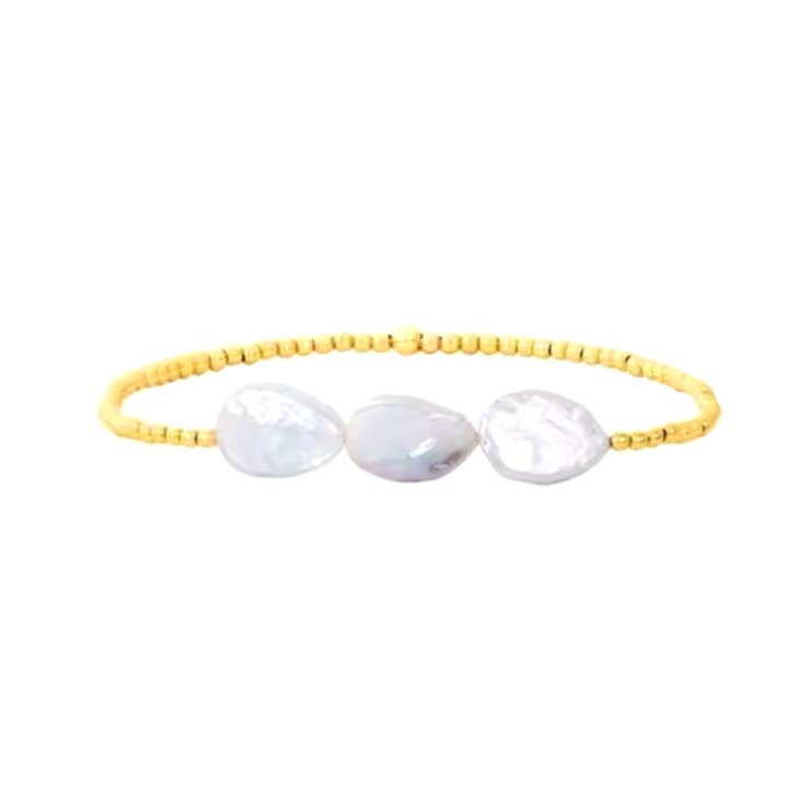 Freshwater Pearl Beaded Bracelet for wholesale by Get Balmy - USA