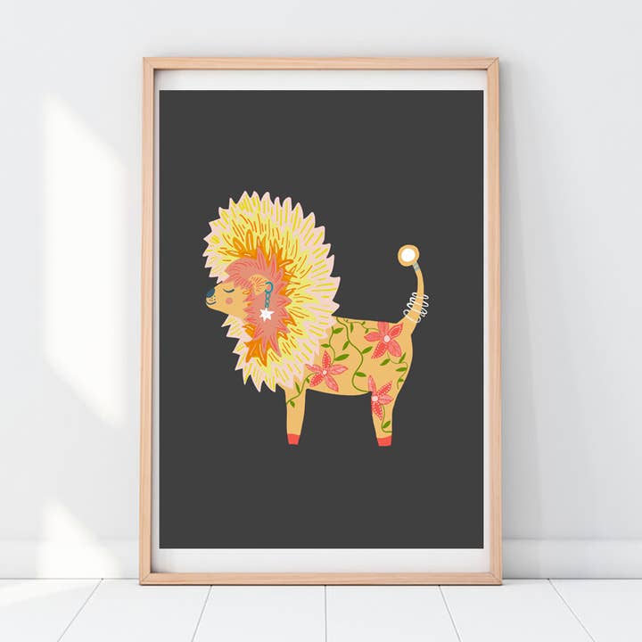 The Fanciest Lion Print for wholesale by Eve Broadhurst