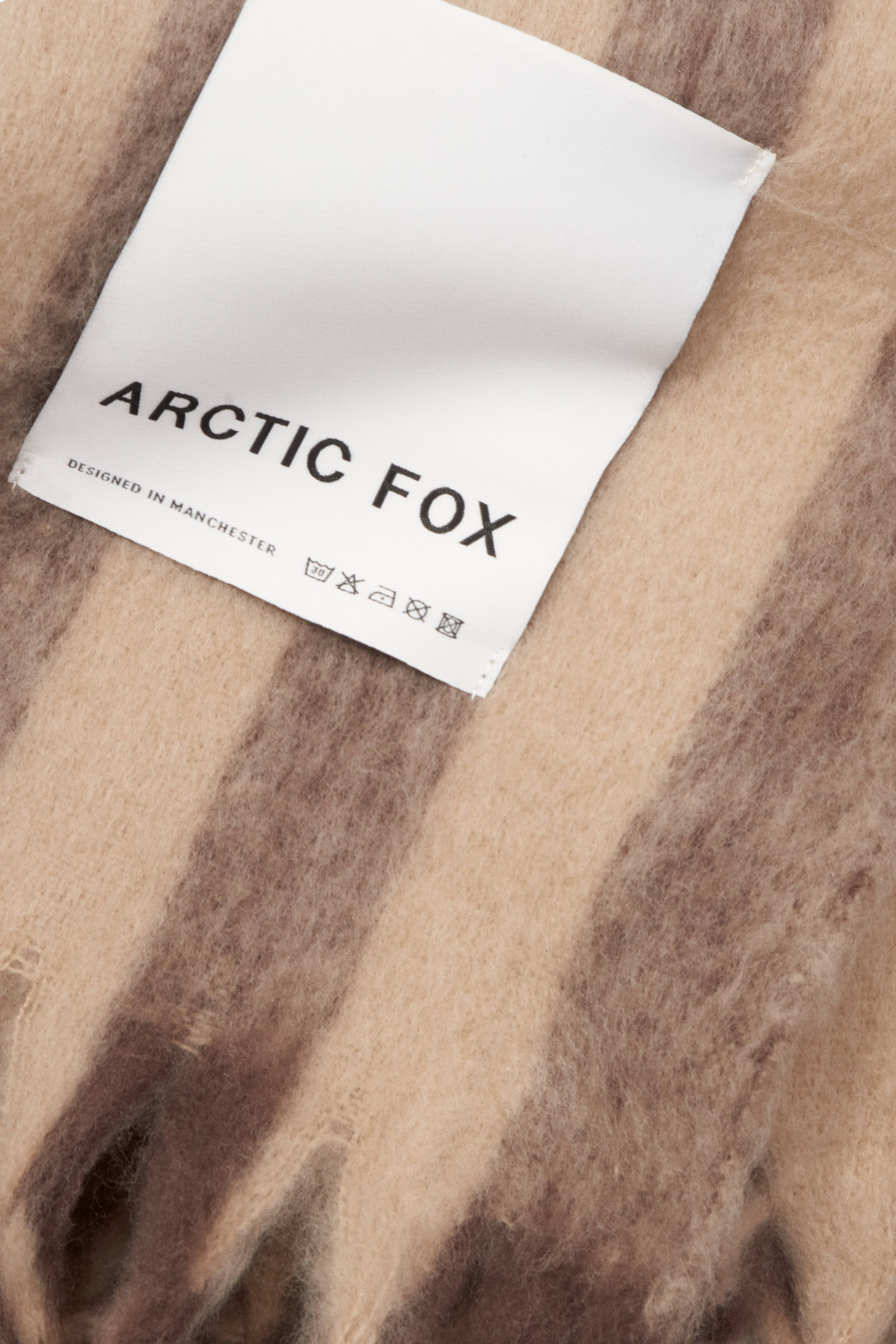 ARCTIC FOX & CO. – wholesale Throw blanket – The Wool Stripe Throw - Burnt Umber Stripe - AW257