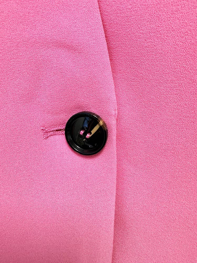 Rosa SET7-7Y Conjunto de terno fino com ponto de malha rosa chique para venda a revendedores na Faire10