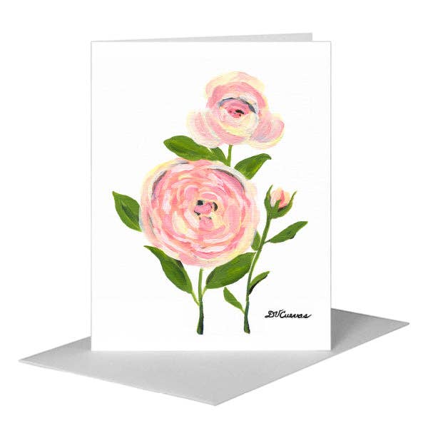 Old Garden Rose 2, Greeting Card (#7381A) for wholesale by Printed Canvas