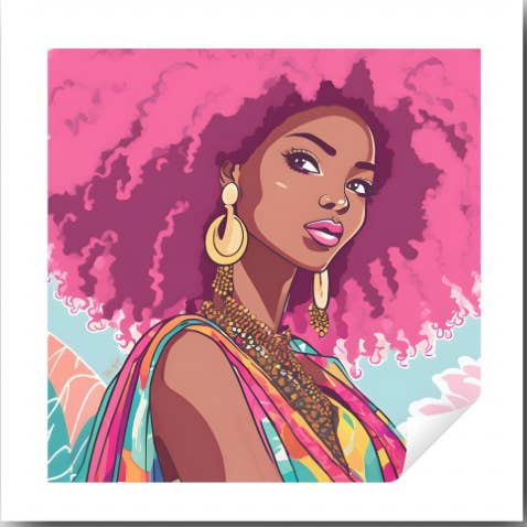 Eklektica (3x3-inch sticker) for wholesale by Faceries.com