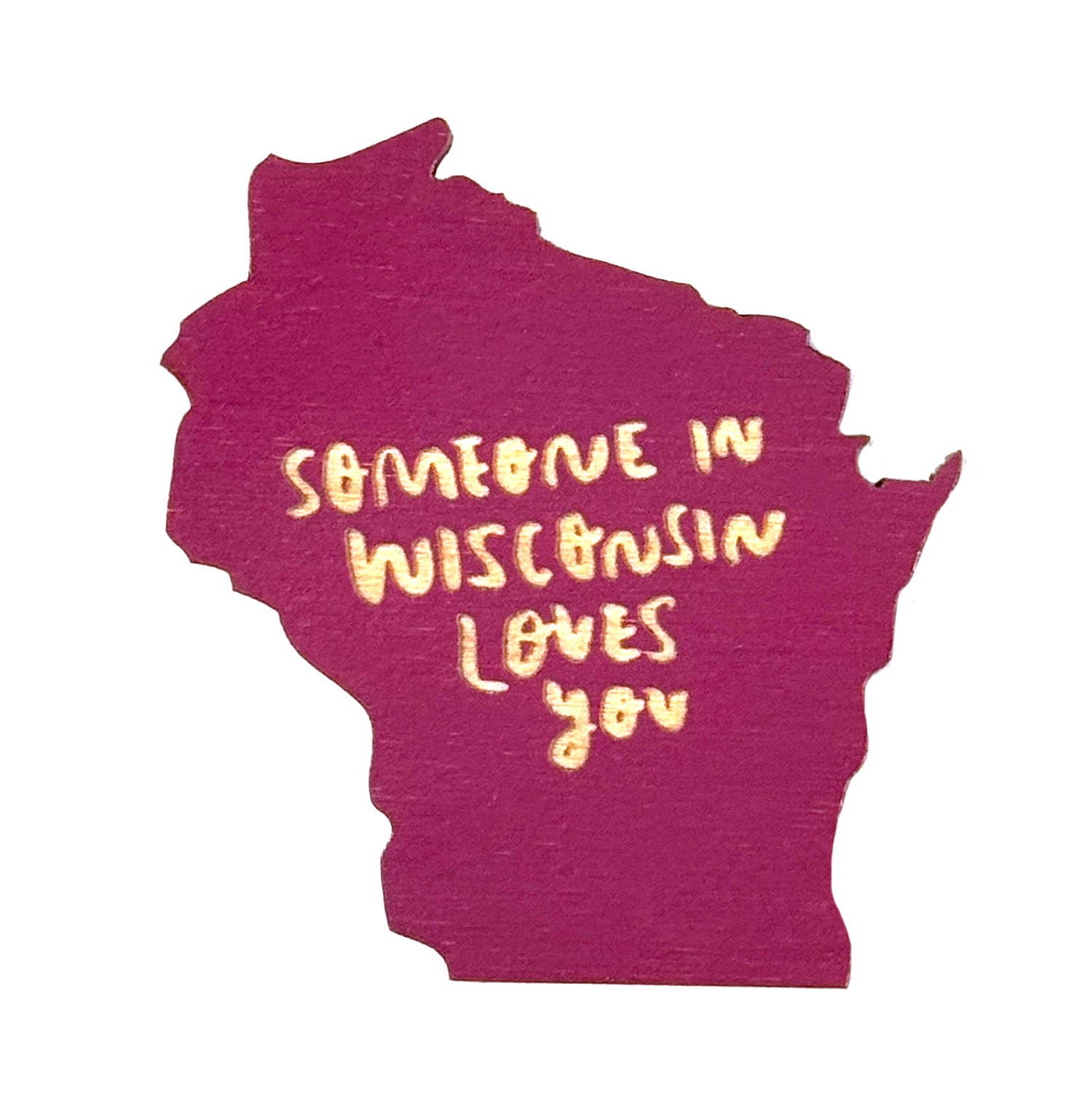 SnowMade - Wholesale Magneet - Iemand in Wisconsin houdt van je magneet