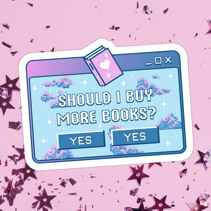 Book Bookish Bookstore Waterproof Vinyl Sticker for wholesale by Stickers+ X Ashley Bexar