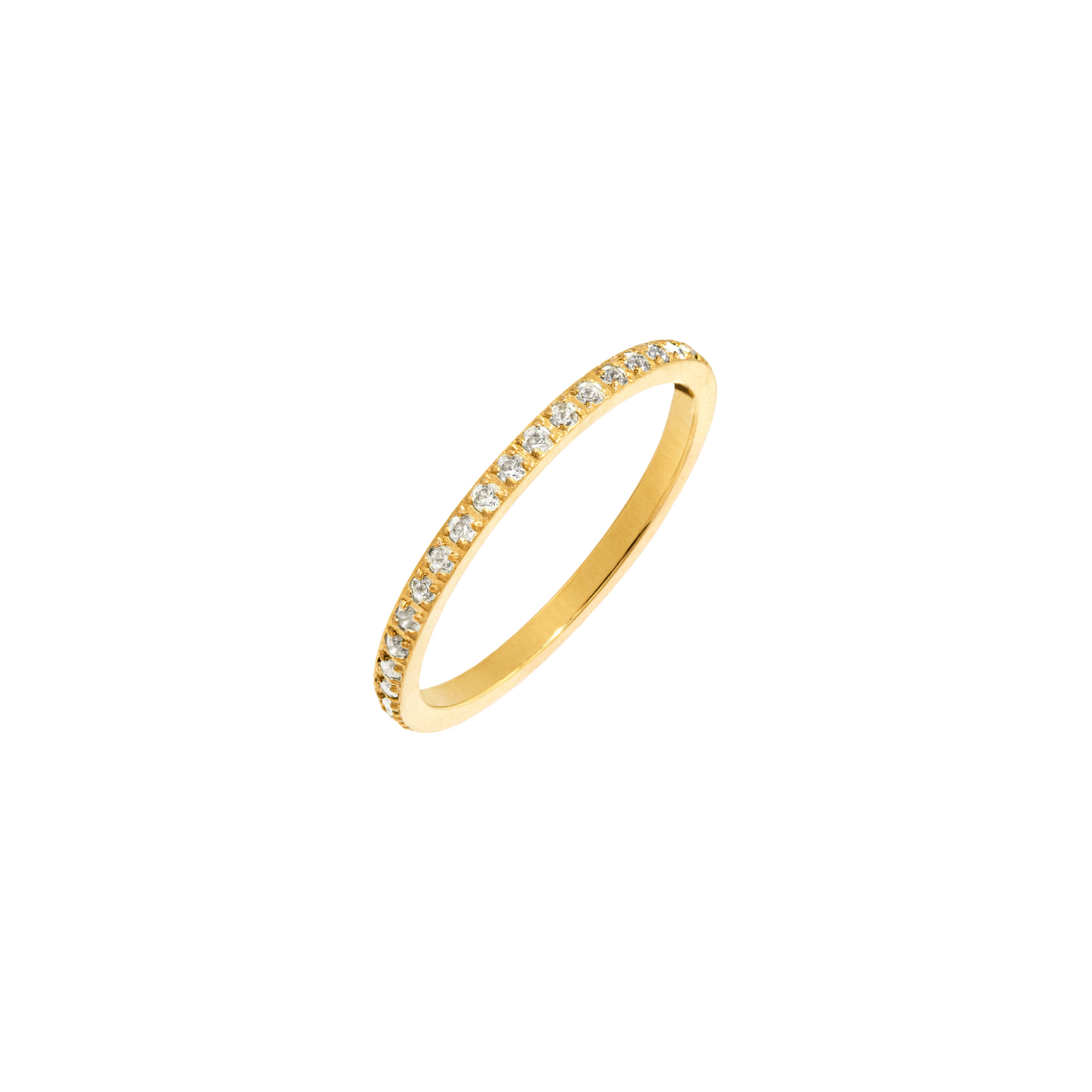 Schmuckkollektiv GmbH - Wholesale Multi-Stone Ring - Weißer Glitzerring Gold