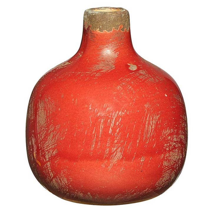Angle - Wholesale Vase - Carmine Mini Vase
