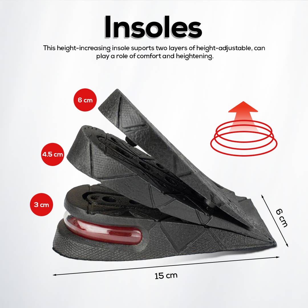 Mtistanbul LTD – wholesale Inserts/soles – Unisex – Comfortable 3 CM Height Increasing Shoe Insole for All-Day5