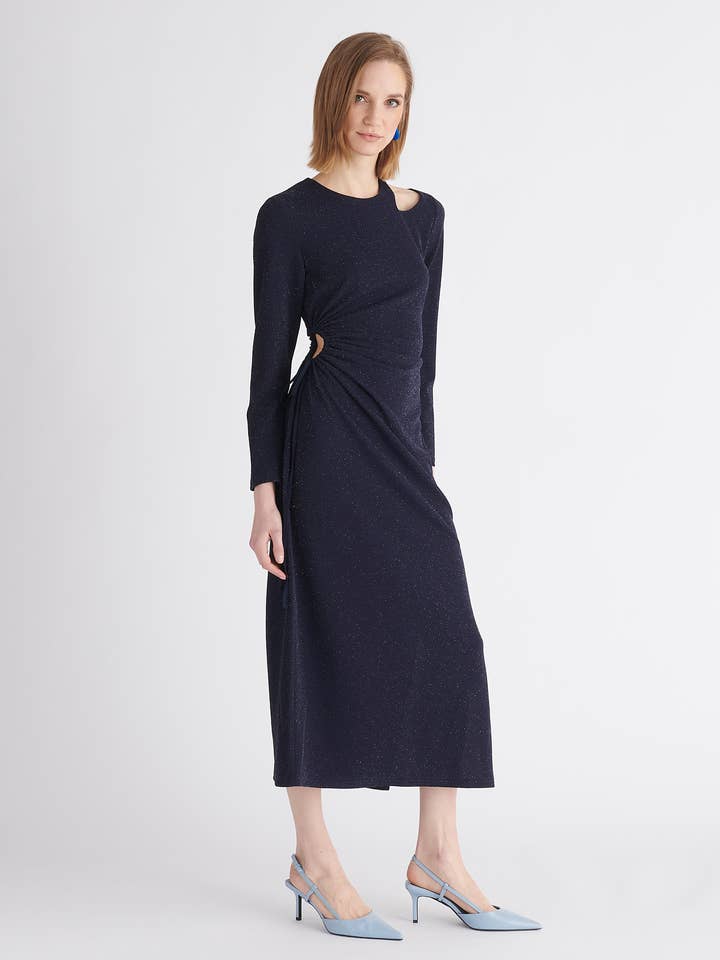 Paisie – Großhandel Kleid – Damen – Glitzerndes Kleid mit Ausschnitt7