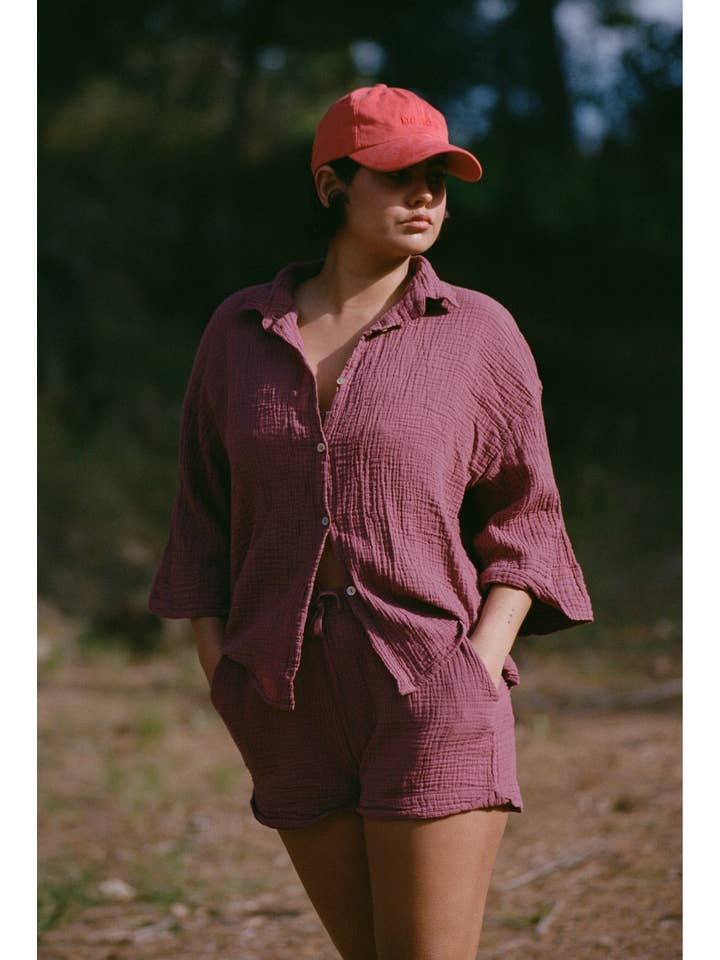 Nénés - Wholesale Shorts - Women's - Short Marra - Plum