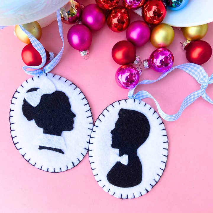 Felt Silhouette Christmas Ornaments for wholesale by Lemon House Design