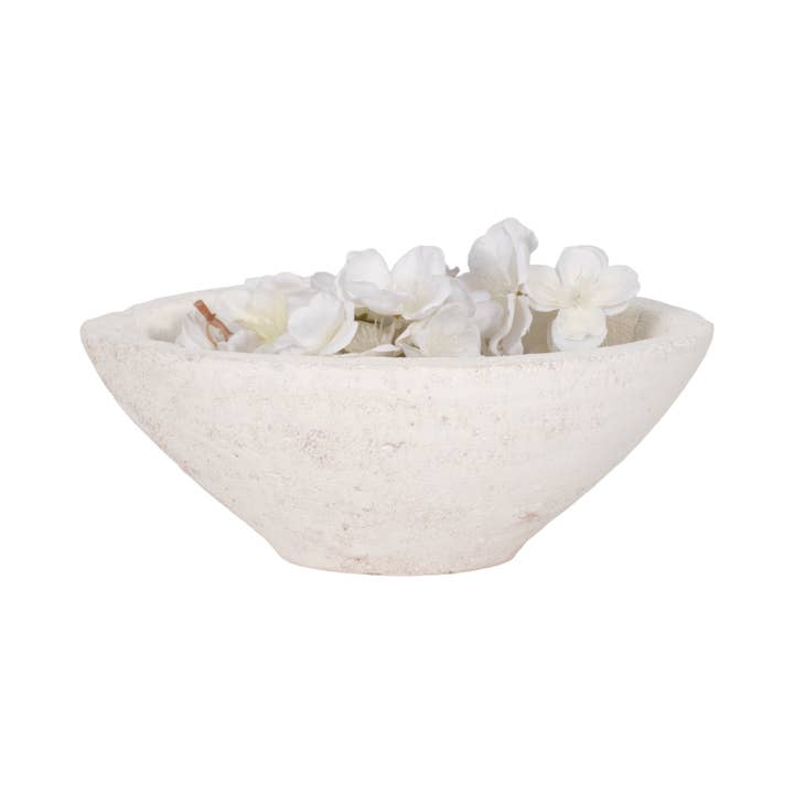 Sagebrook Home - Wholesale Decorative Plate/Dish/Bowl - Bowl - White Artisanal Terracotta, 10 in.6