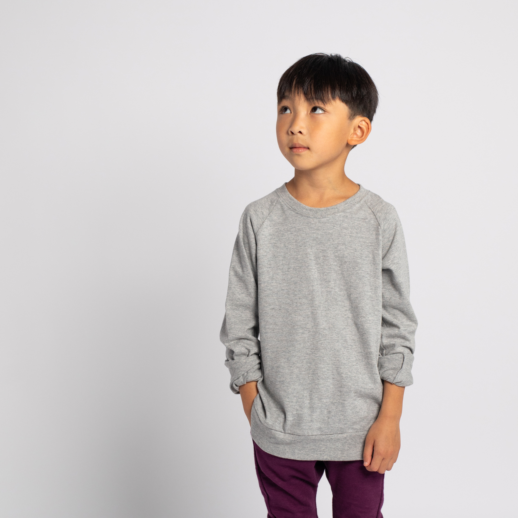 mini mioche collective inc. - Wholesale T-Shirt - Kids - Premium GOTS-Certified Organic Cloud Crew Raglan12