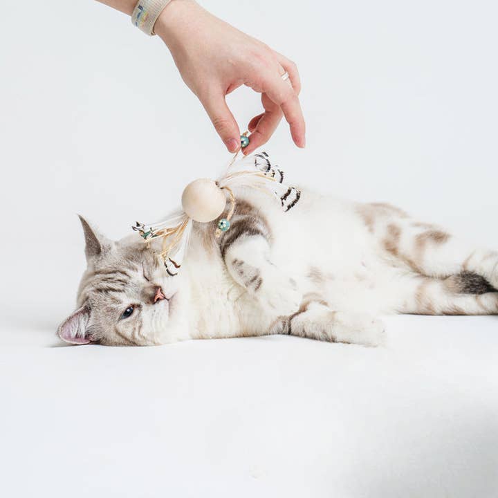 Cheerhunting - Wholesale Pet Toy - Cat - Moo - Raffia Feather Cat Toy
