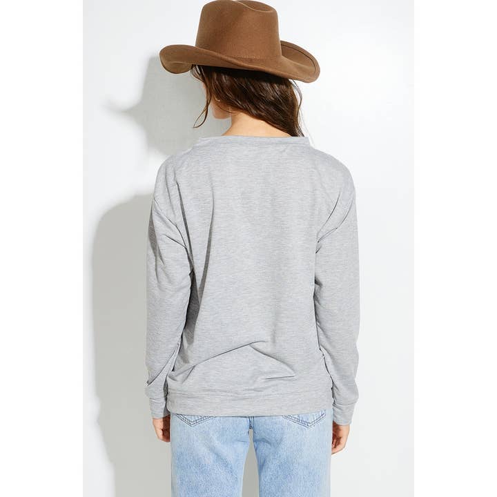 Phil Love - Vendita all'ingrosso Felpa stampata - Donna - Felpa in spugna francese con stampa zucca autunnale8