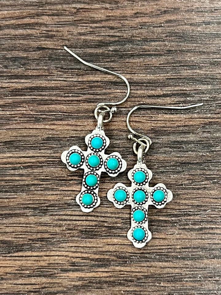 723660-1, Pendientes Cruz de 1" para venta al por mayor de ISAC Trading Inc