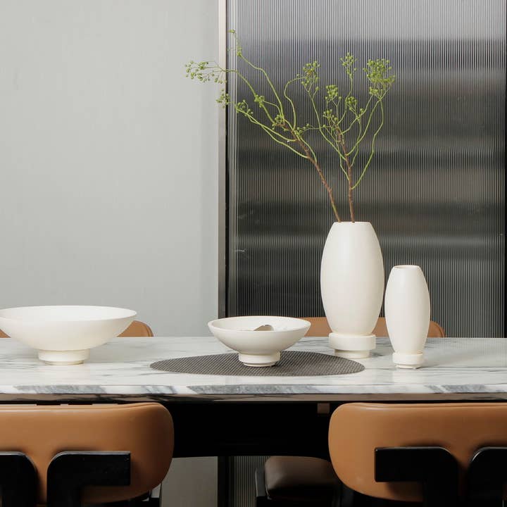 Element Accessories EU - Vendita all'ingrosso Ciotole/Piatti decorativi - Ciotola decorativa innovativa in microcemento, bianca1