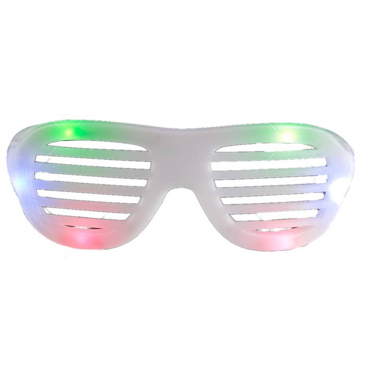 Gafas de sol LED Hip Hop Shutter Shades, multicolor para venta al por mayor de Blinkee.com, LLC