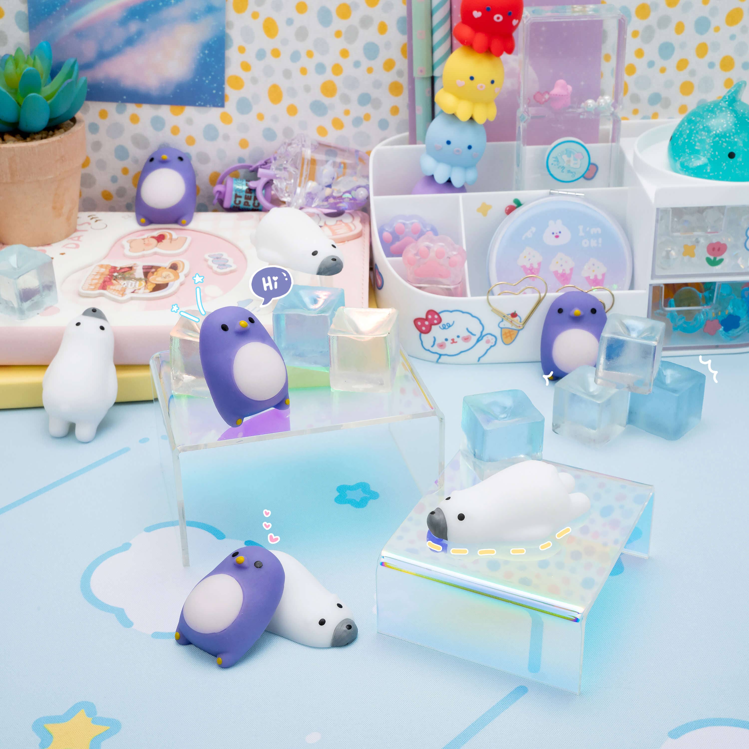 Kawaii Slime Company - Venta al por mayor Juguete blando - Niños y bebés - Juguete sensorial blandito Gummy Polar Plunge (50 piezas/caja)3