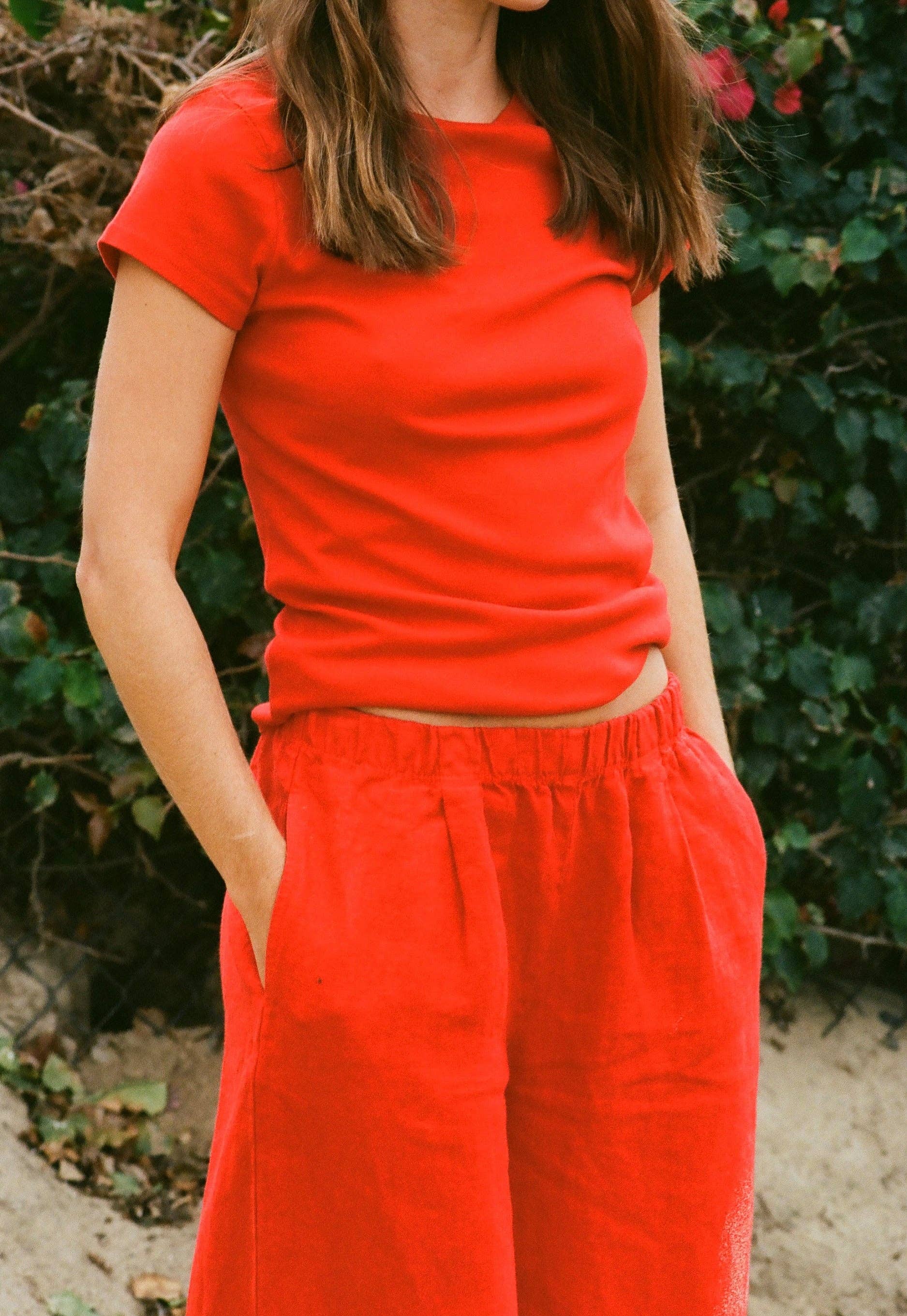 LA RELAXED – T-shirt – Mulher por atacado – Camiseta Orgânica Bebe com Gola Careca13